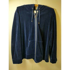 Zenergy by Chico's Women's Blue Full Zip Jacket